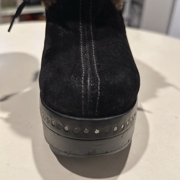 Rag & Bone Inez Suede & Shearling Desert Clogs. - Picture 11 of 12